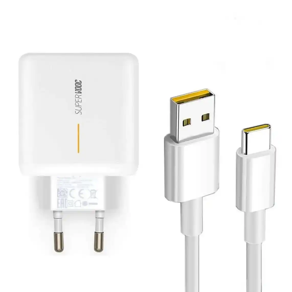 شاحن اوبو Super VOOC مع كابل - USB-A الى USB-C