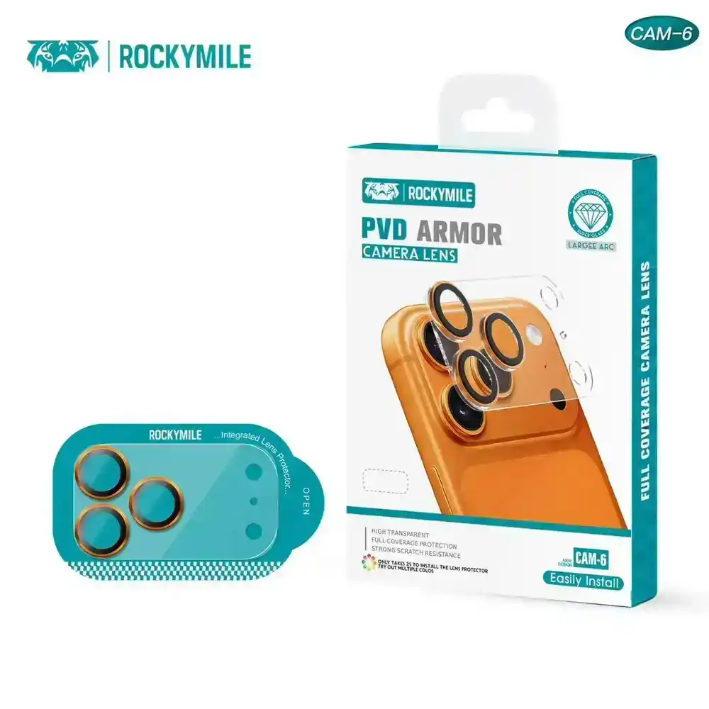 ROCKYMILE عدسات كاميرا ايفون 17 اير زجاج