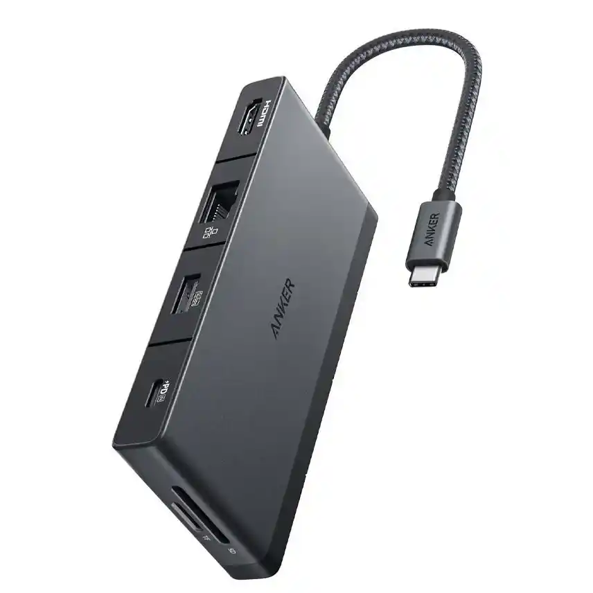 موزع USB 552 انكر 9-في-1 USB-C - 4K HDMI - اسود | A8373H11 - ضمان محلي