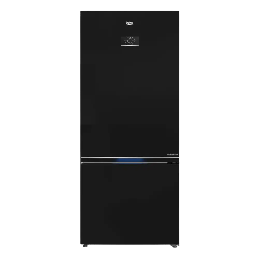 ثلاجه بيكو 551 لتر كومبي ديجيتال اسود اينوكس انفرتر  هارفست فريش  RCNE590E35ZXP3