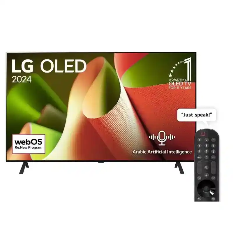 إل جي شاشة 77 بوصة اوليد فور كيه سمارت ماجيك ريموت OLED77B46LA