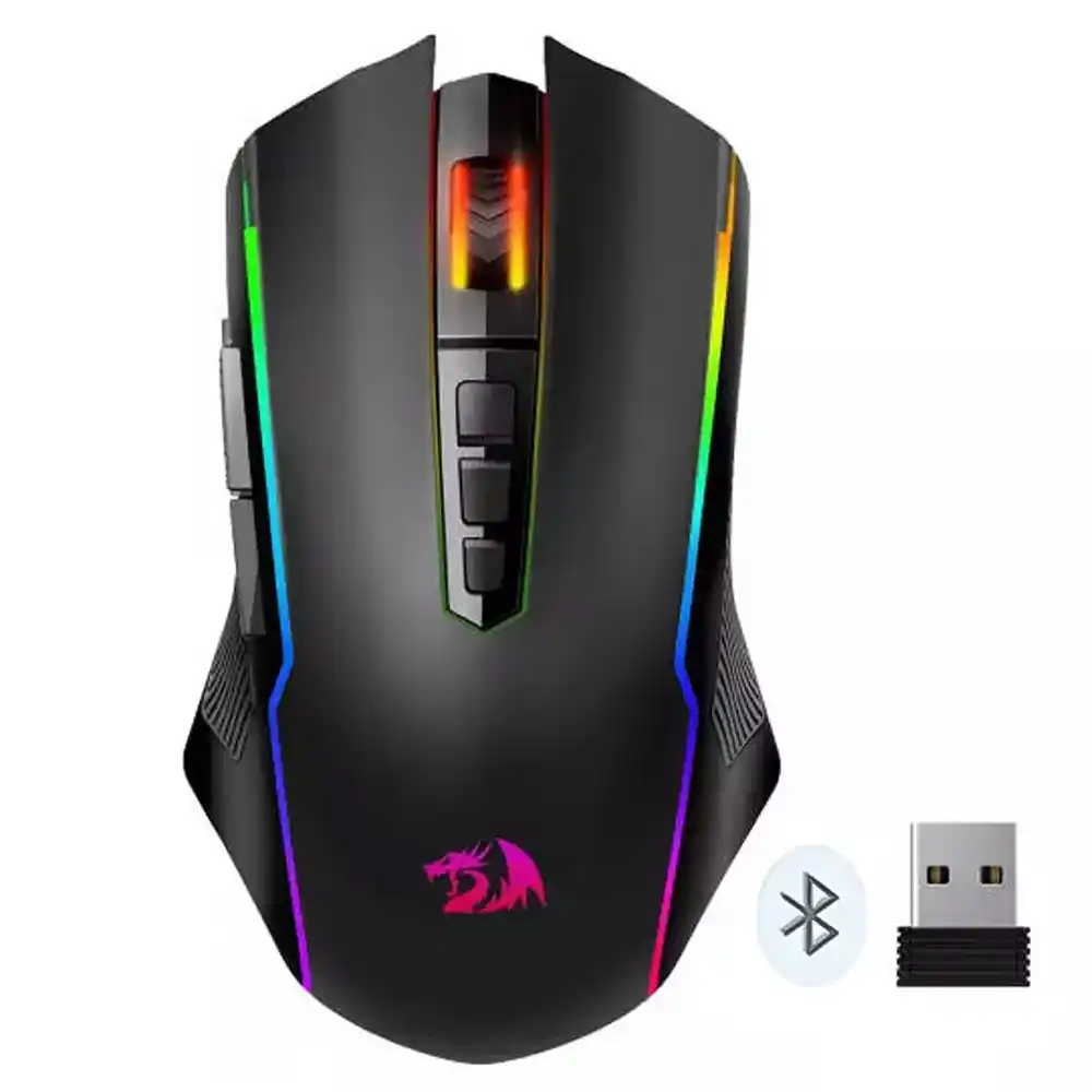 ماوس ريدراجون لاسلكي و سلكي بلوتوث ثلاثي الوضع RGB جيمنج 10000 نقطة فى البوصة Nix M914
