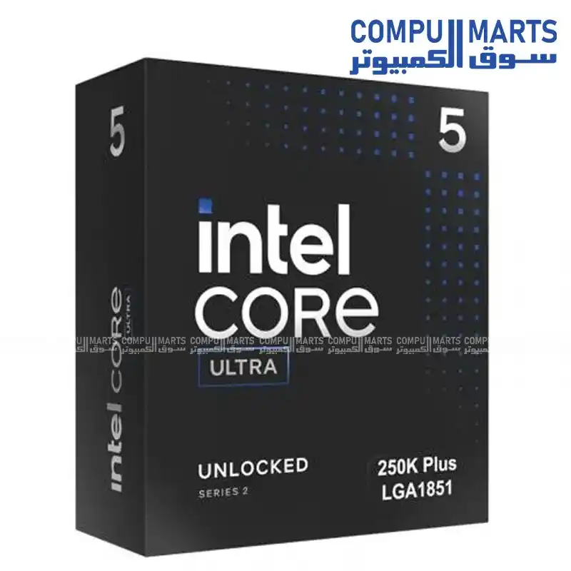 Intel Core Ultra 5 250K Plus 18-Core Unlocked Desktop Processor – Up to 5.3GHz, Intel Graphics, AI Boost NPU, DDR5-7200, PCIe 5.0, LGA1851 BOX