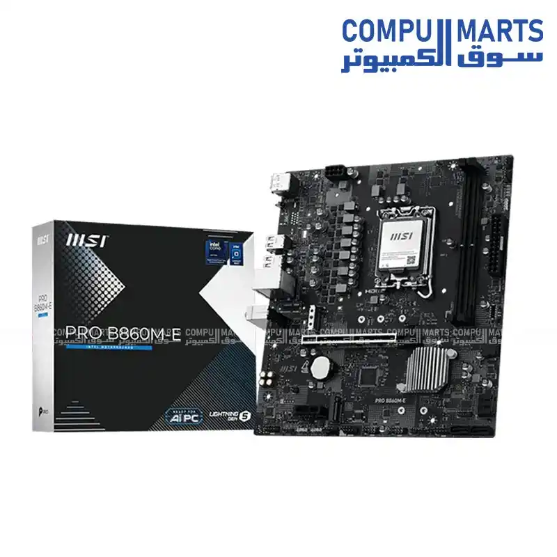 MSI PRO B860M-E LGA1851 DDR5 mATX Motherboard