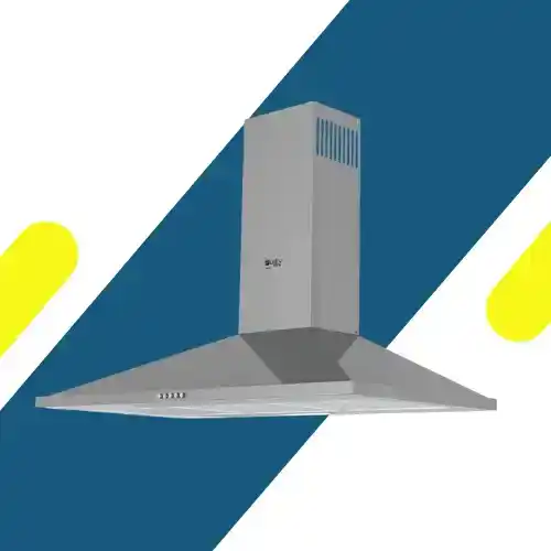 شفاط مطبخ هرمي بيورتي مقاس 60 سم – قوة شفط 1000 م³/ساعة – لون فضي - موديل – ETO PRO PLUS X 60 CM