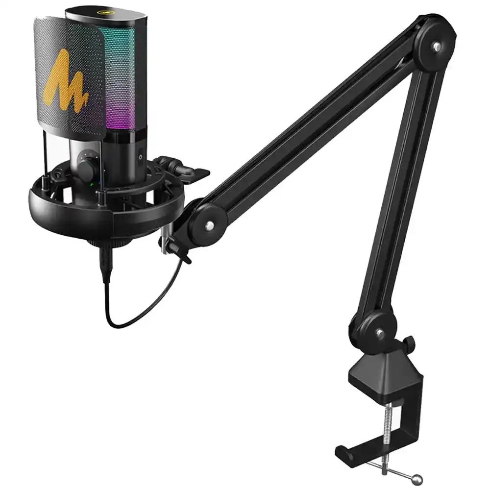 ميكروفون ماونو سلكي مكثف RGB جيمنج PM450S
