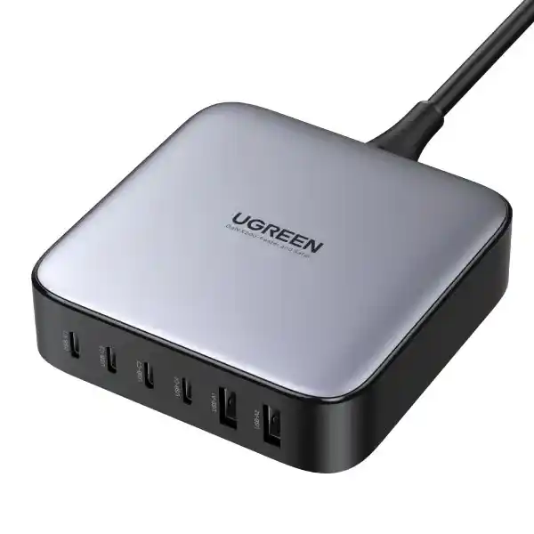 شاحن مكتب PD GaN يو جرين Nexode مع 6 منافذ 200 وات | CD271 - ضمان محلي