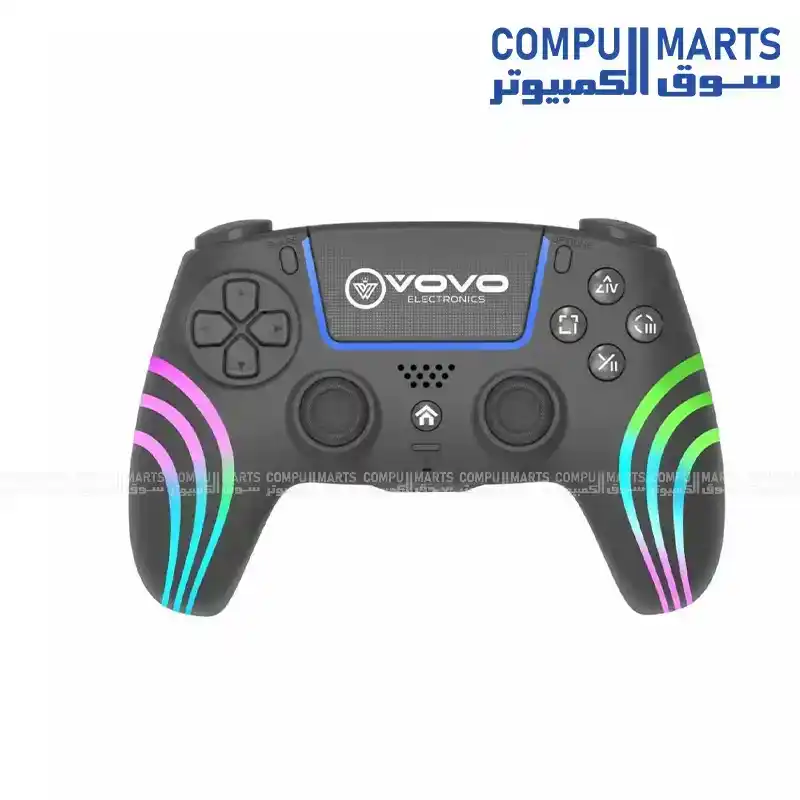 VOVO V-500 Wireless Controller for P5 Console & PC – Hall Sensor, Six-Axis Gyroscope, RGB Side Lights