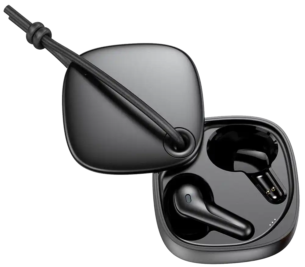 سماعة ايربودز Choetech TWS True، بلوتوث 5.3، مقاومة للماء، شحن سريع، أسود، BH-T18-BK