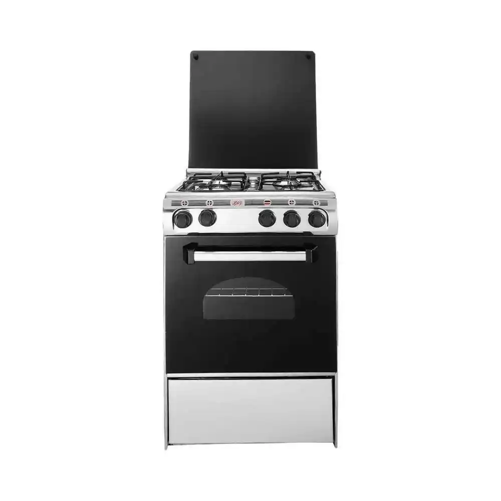 بوتجاز الأهرام 4 شعلة 50×50 سم أسود * فضي GA500602SLV.