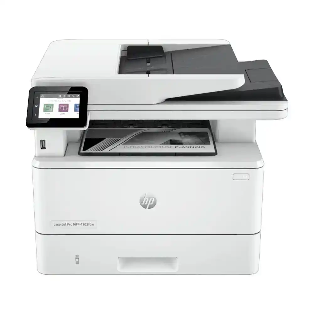 طابعة ليزر اتش بي ليزر جيت برو اتش بي MFP 4103fdw ، ابيض - 2Z629A
