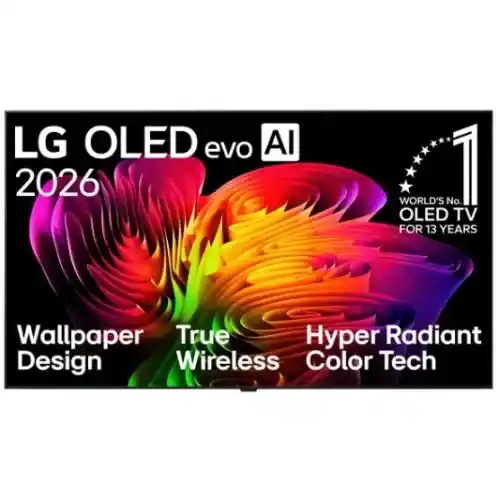إل جي شاشة OLED AI W6 الذكي مقاس 77 بوصة 4K سمارت AI بتصميم Wallpaper فائق النحافة OLED77W66LA