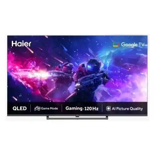 هاير شاشة 43 بوصة سمارت 4K QLED UHD بدون اطار برسيفر داخلى H43S80GFX