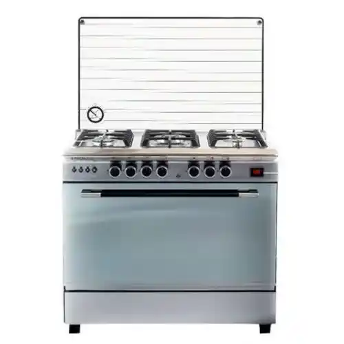 رويال جاز بيرفكت كاست بوتاجاز 5 شعلة بالمروحة 60*90 سم ديجيتال امان حوامل زهر استانلس R-2010245