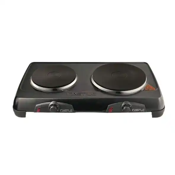 سطح تسخين كاسيل ، عدد 2 لوحعين ،2500 وات ،اسود - EC1020D
