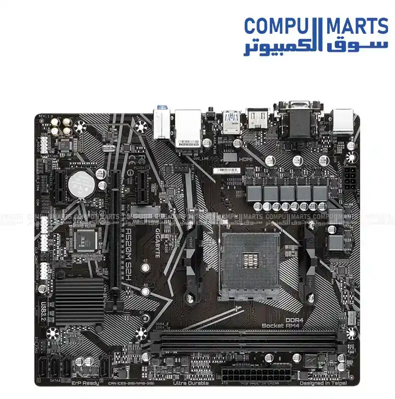 GIGABYTE A520M S2H (Rev. 1.x) Motherboard AMD Socket AM4 Micro ATX