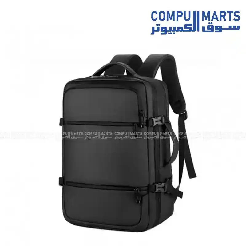 Rahala 2026 15.6" Laptop Business Anti-Theft Waterproof Travel Backpack Black Polyester USB Outport