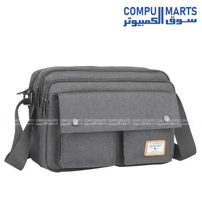 Golden Wolf GK0075 Men's Crossbody Shoulder Bag Polyester Waterproof 31 x 21 x 14 CM