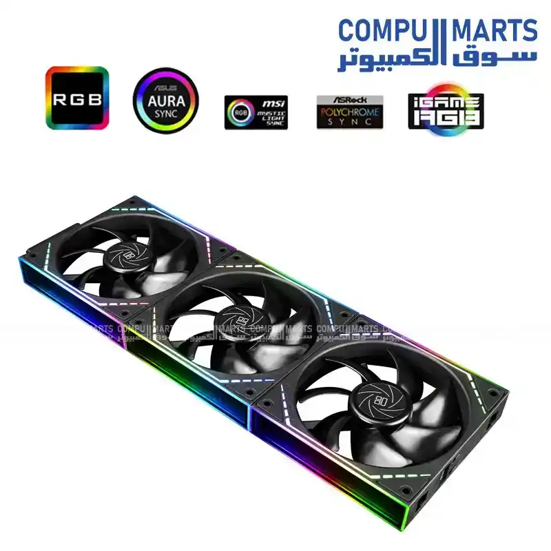ThermalRight TL-M12QR 3 Fans Black