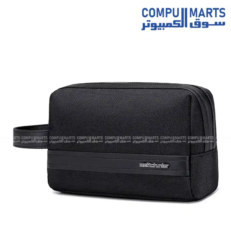 Arctic Hunter K00677 Men's Handbag Clutch Bag Carry-all Organizer Polyester Water Resistant Black