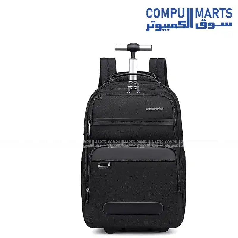 Arctic Hunter LG00656-1 Professional Rolling Backpack 19.5-Inch Water-Resistant Trolley Bag with 360° Opening, Laptop Compartment & Multi-Pockets for Business and Travel