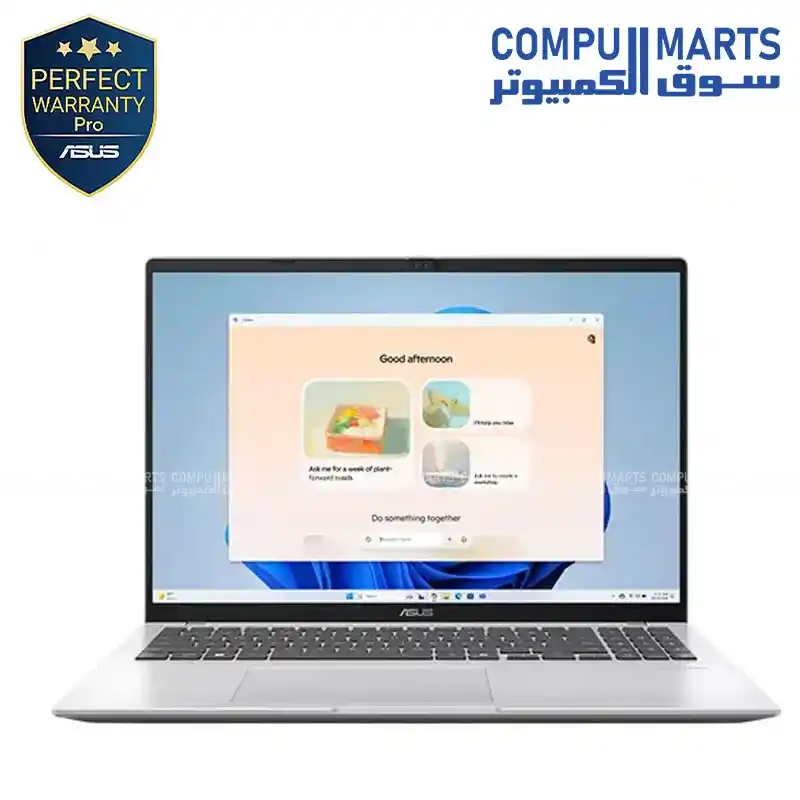 ASUS Vivobook 16 X1607CA-MB155W Core Ultra 5 225H 16GB RAM 512GB SSD Intel Graphics 16" WUXGA  Windows 11 Cool Silver