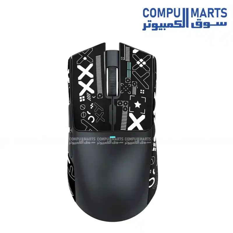 ATTACK SHARK X11 Gaming Mouse Tri-Mode 2.4GHz Bluetooth USB-C Wired PAW3311 Optical Sensor Up to 22000 DPI RGB Charging Dock Lightweight White Black