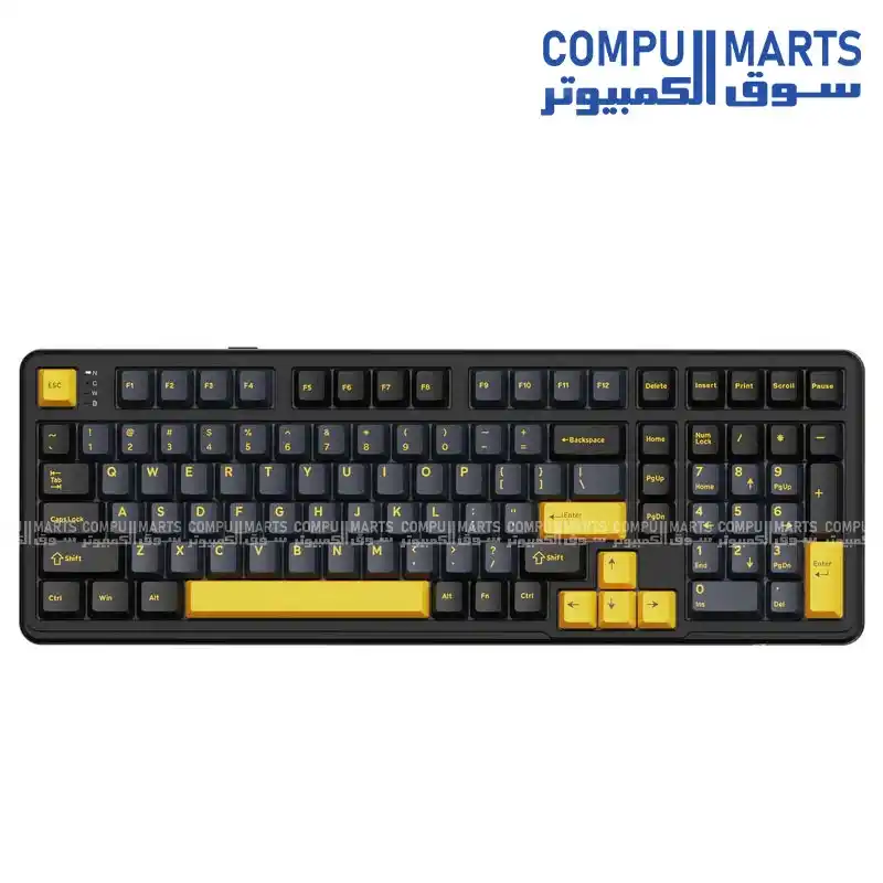 ATTACK SHARK X98 Full-size Wireless Mechanical Keyboard 102 keys Pre-Lubed Linear Blueberry Switch 2.4G Wireless Bluetooth 5.0 USB-C Wired Mechanical Keyboard