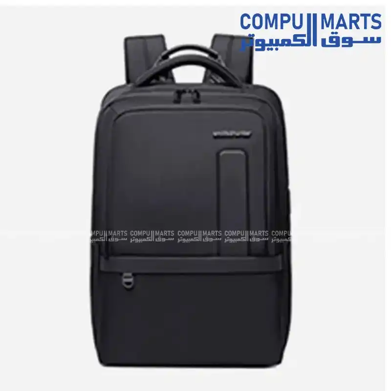 Arctic Hunter B00490 Black Laptop Backpack 15.6 Inches, 27L, Expandable, Polyester, Water-Resistant
