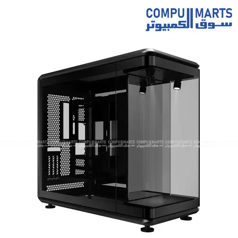 COOLER MASTER MasterFrame 360 PANORAMA Mid Tower Case Tempered Glass ATX BTF Support PCIe 5.0 Riser Black
