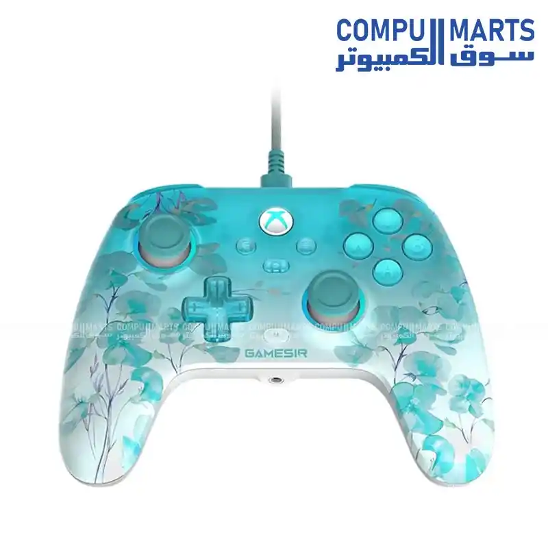 GameSir T7 Pro Floral Wired Controller for Xbox & PC – Floral Edition with Hall Effect Analog Sticks USB