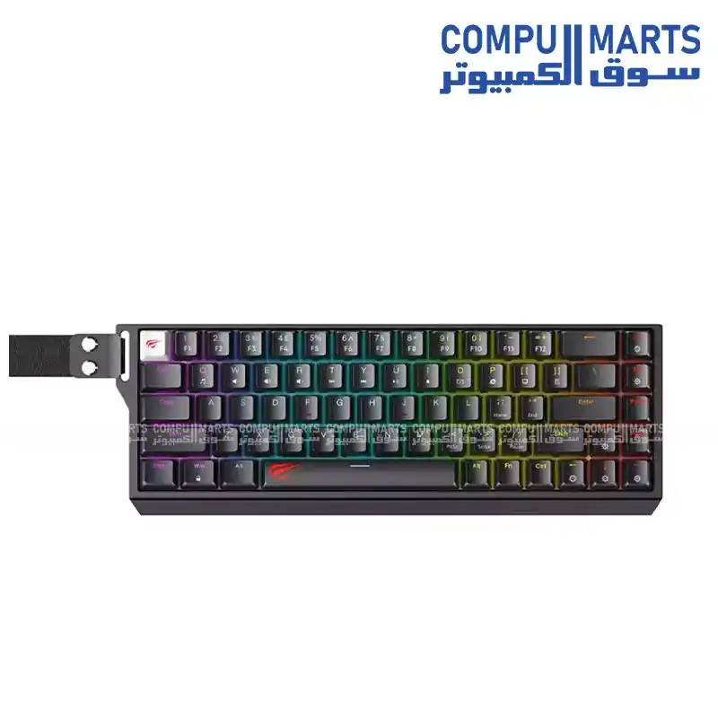 Havit Gamenote KB922L-BK Wired Mechanical Gaming Keyboard Jiuzi Red Mechanical Switches RGB Backlit Full-Size Black