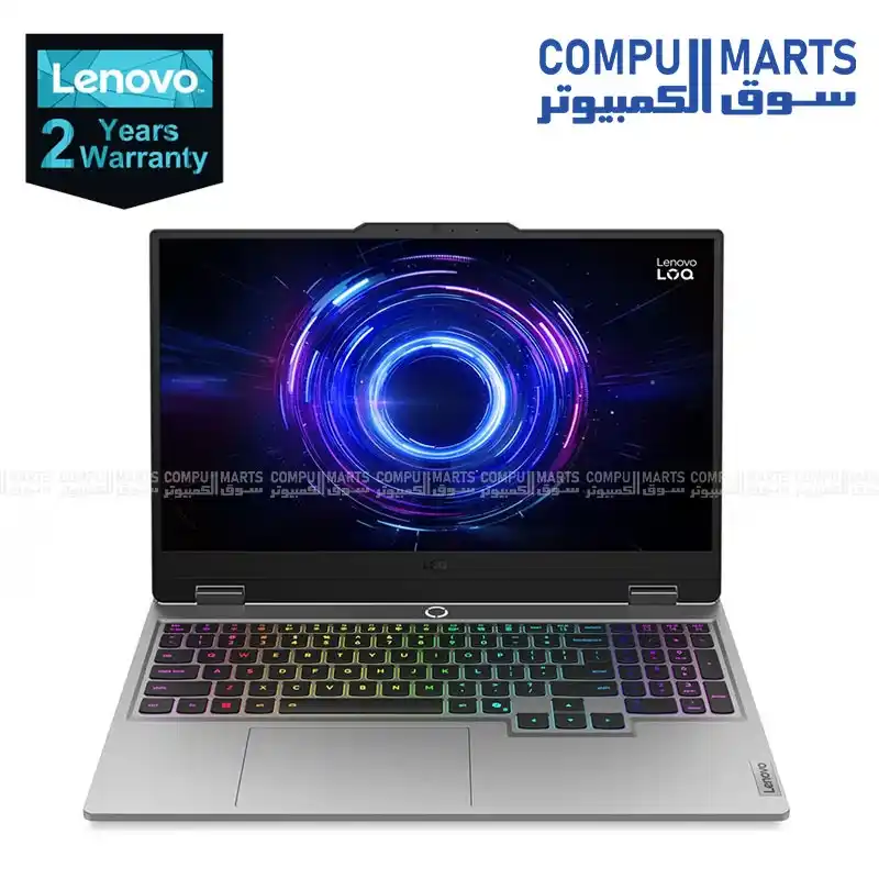 Lenovo LOQ 15IRX10 83JE00H2ED Gaming Laptop – Core i7-14700HX, RTX 5060 8GB GDDR7, 24GB DDR5, 512GB SSD, 15.6″ FHD 144Hz 100% sRGB, Windows 11
