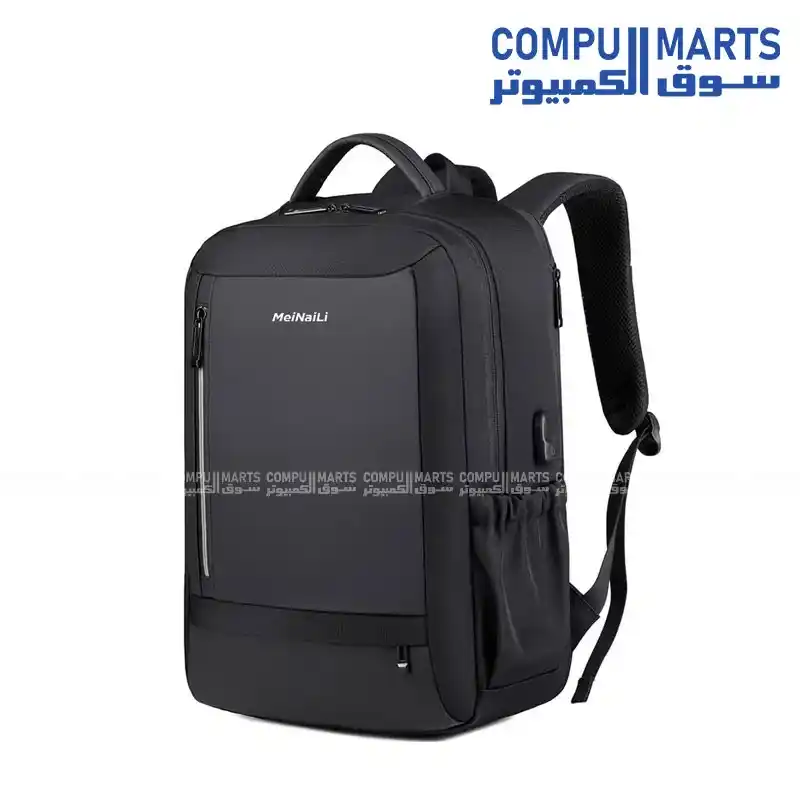 Menaili 5304 15.6-Inch Waterproof Multi-Pocket Laptop Backpack Black