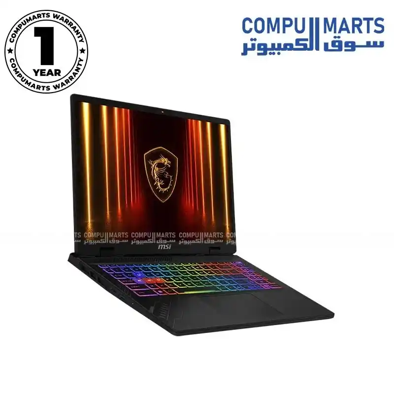 MSI Crosshair 16 HX AI D2XWGKG-271NG Gaming Laptop Core Ultra 9 275HX RTX 5070 8GB 32GB DDR5 2TB SSD 16-inch QHD+ 240Hz Windows 11