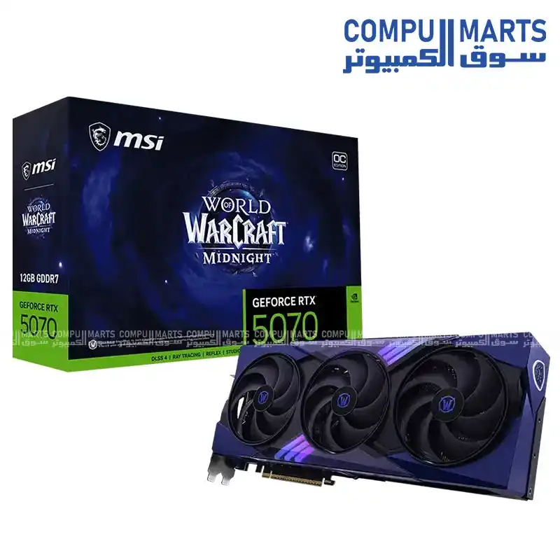 MSI GeForce RTX 5070 12G World of Warcraft MIDNIGHT
