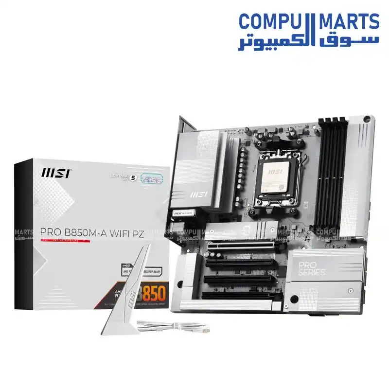 MSI PRO B850M-A WIFI PZ DDR5 mATX Gaming Motherboard