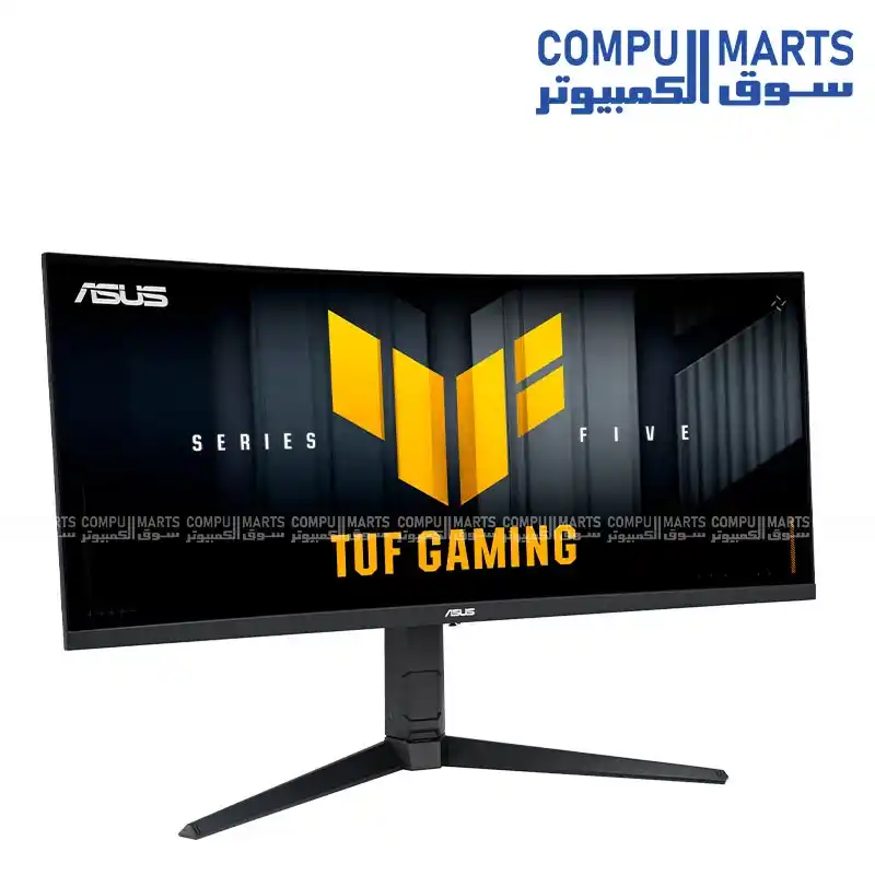 ASUS TUF Gaming VG34WQL5A 34-inch Ultrawide Curved Gaming Monitor – WQHD 3440×1440 200Hz / HD 400Hz Dual Mode, Fast VA, 0.5ms, ELMB Sync, FreeSync Premium, DisplayHDR 400, 1500R, USB Hub