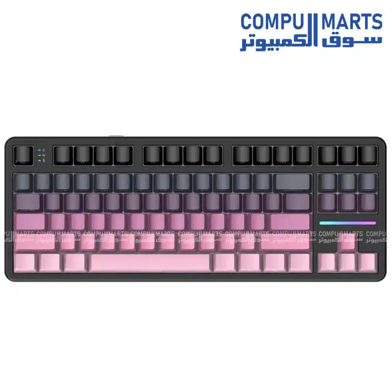 ATTACK SHARK X87 Tri-Mode Wireless Mechanical Keyboard 87 Keys RGB Gasket Mount Hot Swappable Blueberry Switch PBT Keycaps