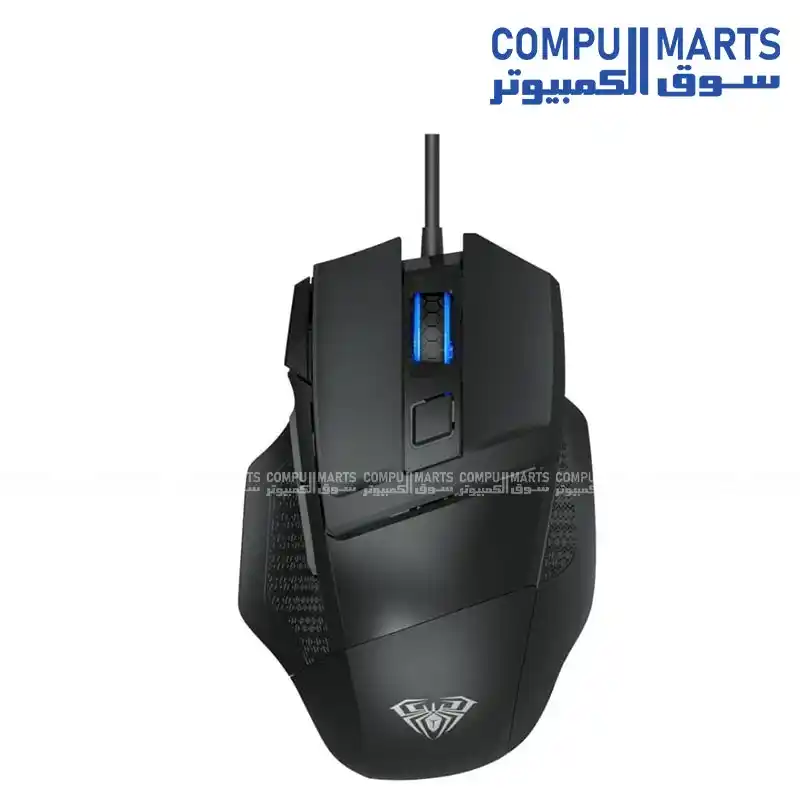 AULA S12 Gaming Mouse Wired Optical RGB USB Type-C Mouse with 704E Optical Sensor DPI 800 1200 1600 2400 4800 and 125Hz Polling