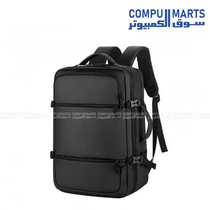 Rahala 2026 15.6" Laptop Business Anti-Theft Waterproof Travel Backpack Black Polyester USB Outport