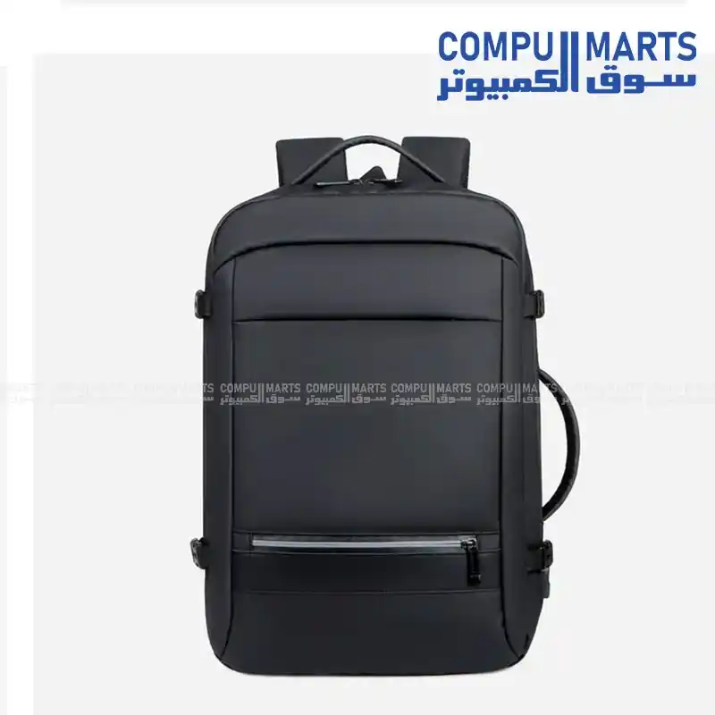 Rahala RAL 5302 Laptop Backpack Black Water-Resistant Oxford Fabric Fits Laptops & Tablets Up to 15.6”