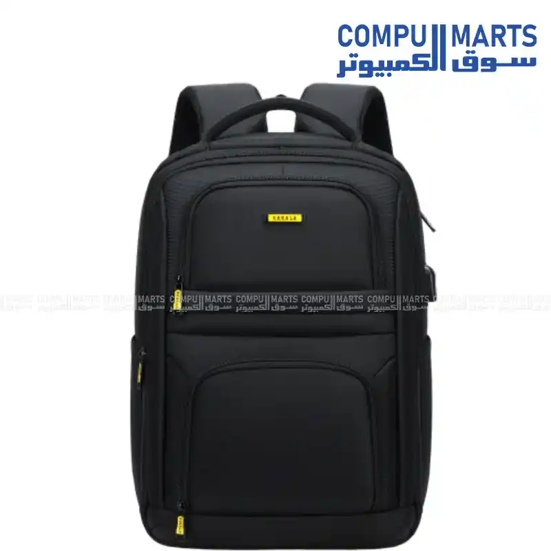 Rahala RAL-801 Laptop Backpack 15.6 Inch Water-Resistant Fabric Black