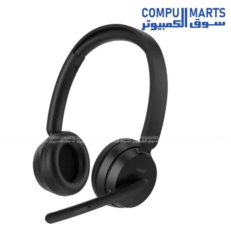 RAPOO H200 Dual-Mode Wireless Headset 40mm Drivers 15-Hour Battery Black