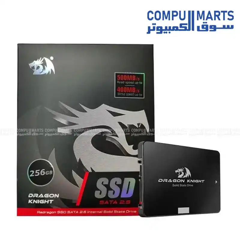 Redragon Dragon Knight RM113 256GB 2.5 SATA III SSD with up to 500MB/s read, 400MB/s write