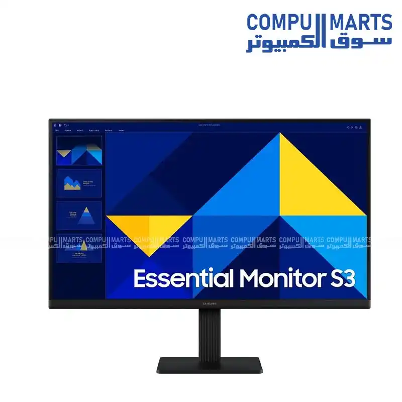 Samsung LS22D300GAUXEN Essential FHD Monitor S3 S30GD 22 inch IPS Panel 100Hz Refresh Rate 1920 x 1080 Resolution Monitor