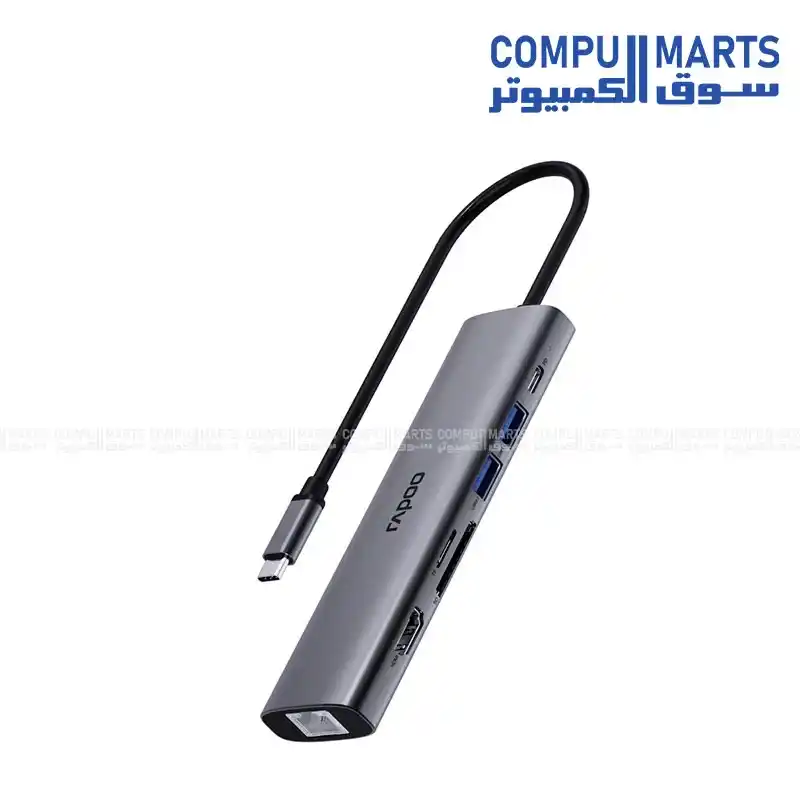XD71 7-in-1 Multi-function Docking Station, 5.0 Gbps, 4K 60Hz HDMI, 100W PD, USB-C, 3x USB 3.0, SD, TF, RJ45