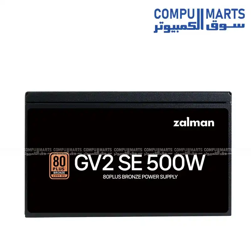 ZALMAN GV2SE 500W ZM500-GV2SE – 80 PLUS Bronze ATX PSU Active PFC 120mm Fan Protection