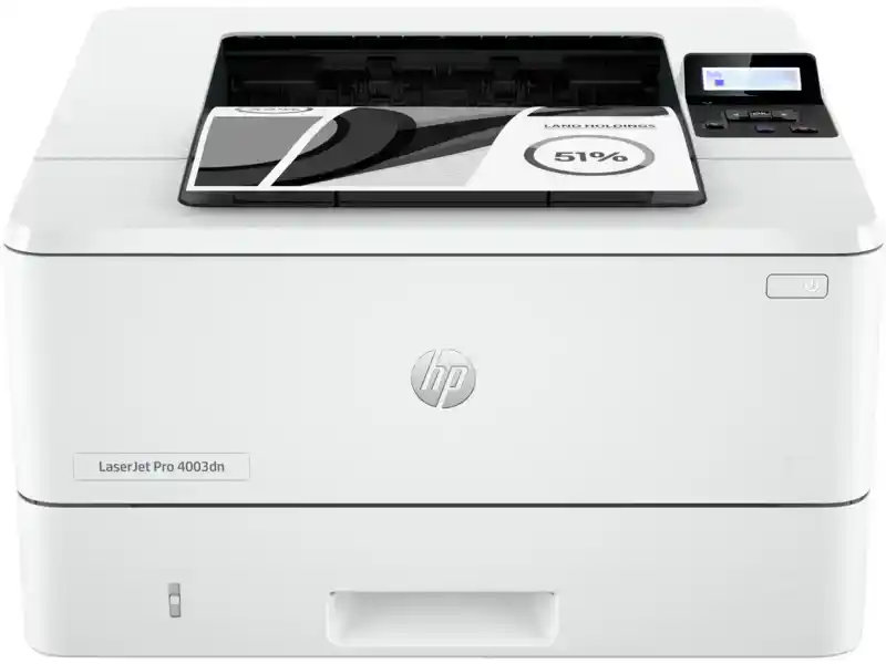 طابعة ليزر اتش بي ليزر جيت برو 4003dnK ، ابيض - 2Z609A