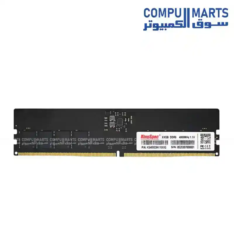 KingSpec KS6000D5P12516G 16GB (16x1) DDR5 6000MT/s Desktop Memory 288-pin DIMM 1.1~1.35V